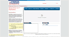 Desktop Screenshot of matalia.co.in
