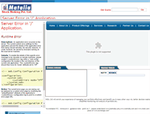Tablet Screenshot of matalia.co.in